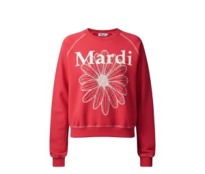 Buy Mardi Mercredi Sweatshirt Raglan Flowermardi Red Ivory at Sasom – Authentic and Ready to Ship
