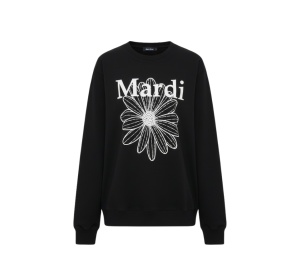 Buy Mardi Mercredi T-shirt Long Sleeve Flowermardi Black Ivory at Sasom – Authentic and Ready to Ship