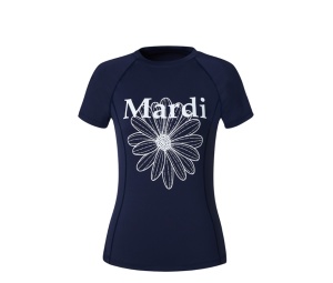 Buy Mardi Mercredi Airlift Slim Fit Top Flowermardi Navy Ivory at Sasom – Authentic and Ready to Ship