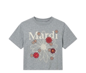 Mardi Mercredi マルディTシャツ BIJOU IVORY NAVY Mardi Mercredi（マルディメクルディ） アパレル Tシャツ IVORY NAVY