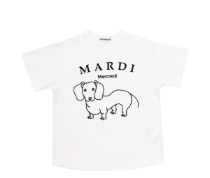 Buy Mardi Mercredi Slim Tshirt Ddanji Ch.06 Ivory Black at Sasom – Authentic and Ready to Ship