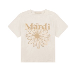 Buy Mardi Mercredi Slim Tshirt Flowermardi Butter Peanut at Sasom – Authentic and Ready to Ship