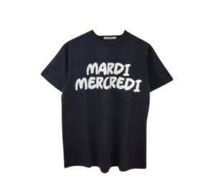 Buy Mardi Mercredi Tshirt Brush Logo Black White at Sasom – Authentic and Ready to Ship