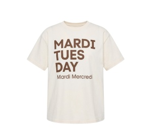 Buy Mardi Mercredi Tshirt Du Mardi Butter Brown at Sasom – Authentic and Ready to Ship