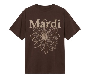 Buy Mardi Mercredi Tshirt Flowermardi Brown Taupe at Sasom – Authentic and Ready to Ship