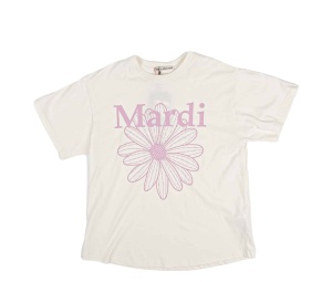 Buy Mardi Mercredi Tshirt Flowermardi Cream Pinklavender at Sasom – Authentic and Ready to Ship