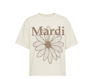 Buy Mardi Mercredi Tshirt Flowermardi Cream Taupe at Sasom – Authentic and Ready to Ship