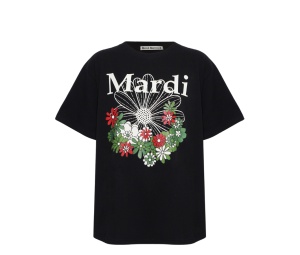 Buy Mardi Mercredi Tshirt Flowermardi Jardin Black Ivory at Sasom – Authentic and Ready to Ship