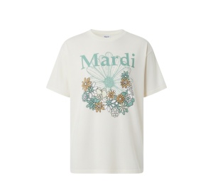 Buy Mardi Mercredi Tshirt Flowermardi Jardin Cream Mossgreen at Sasom – Authentic and Ready to Ship