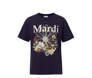 Buy Mardi Mercredi Tshirt Flowermardi Jardin Navy Ivory at Sasom – Authentic and Ready to Ship