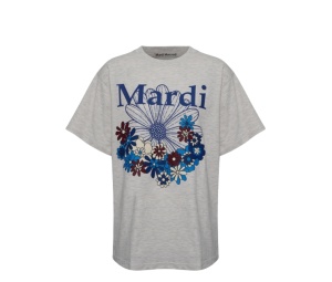 Buy Mardi Mercredi Tshirt Flowermardi Jardin Oatmeal Blue at Sasom – Authentic and Ready to Ship