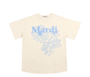 Buy Mardi Mercredi T-Shirt Triple Flower Butter Ashblue at Sasom – Authentic and Ready to Ship