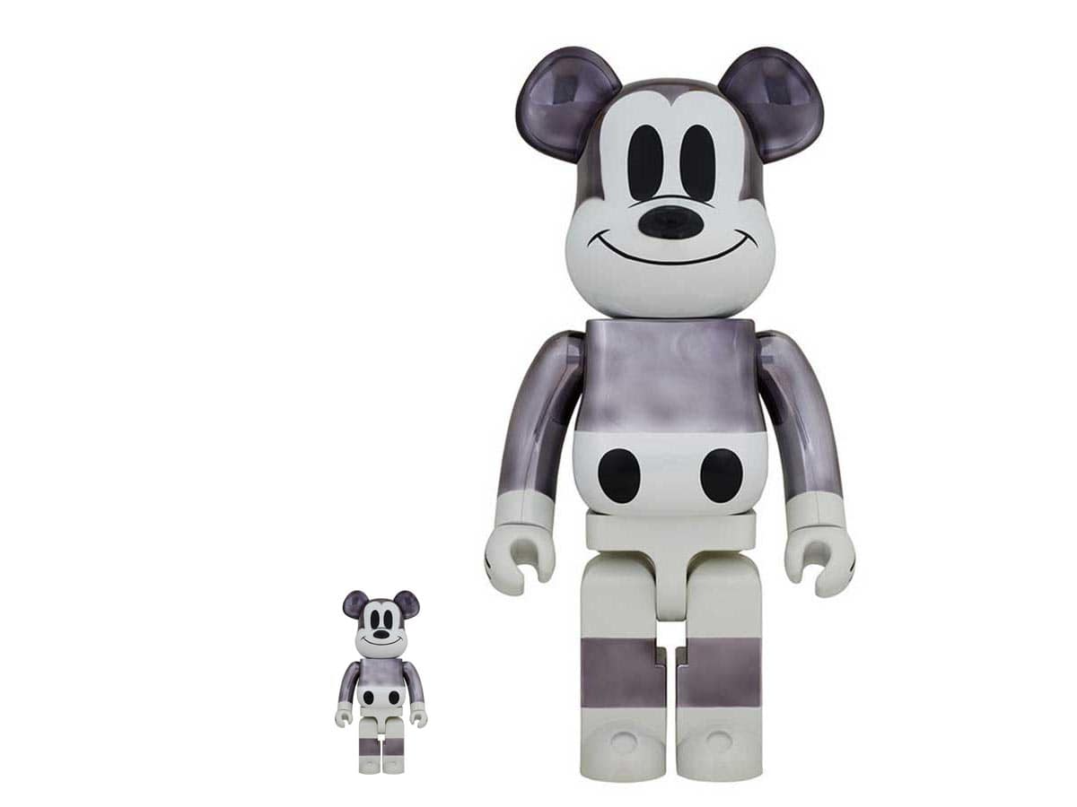 その他 BE@RBRICK FRAGMENT MICKEY MOUSE 400% Bearbrick Fragment MICKEY MOUSE 100% & 400% Set REVERSE - US