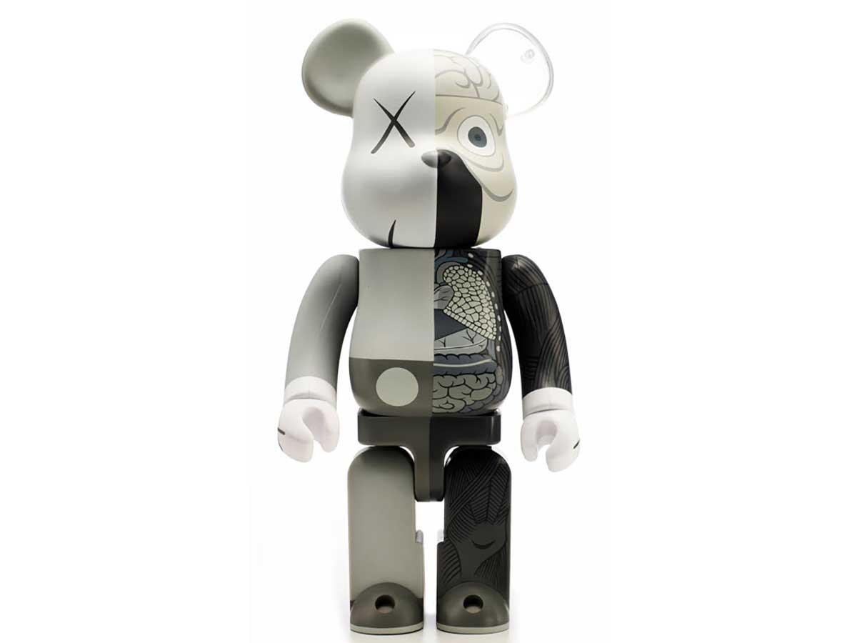 Bearbrick KAWS 400% Grey