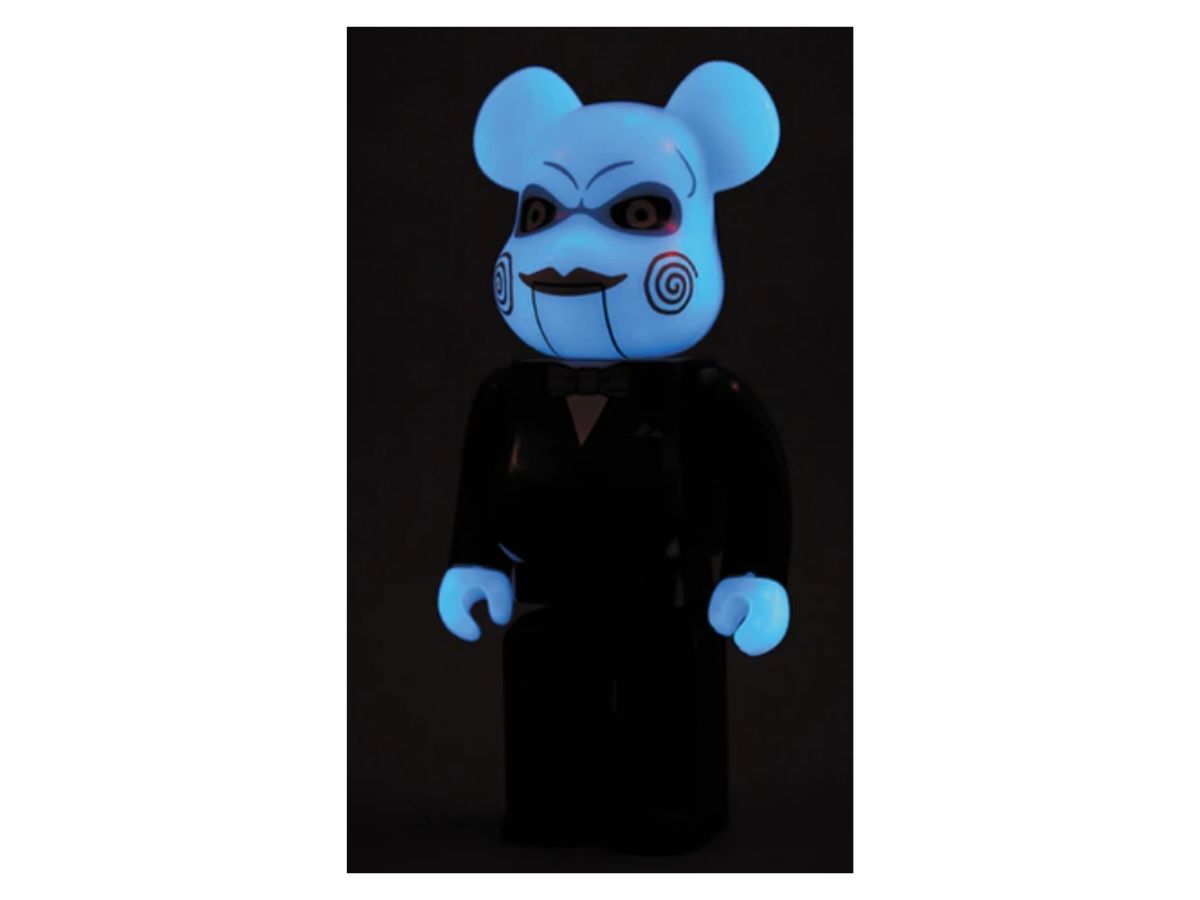MEDICOM TOY - MEDICOM TOY メディコムトイ BE@RBRICK SAW DOLL GLOW IN THE DARK VER. 400% 5周年記念限定 666体限定 ベアブリック ソードール グロウインザダークバージョン フィギュア 人形 BE@RBRICK SAW DOLL 400% GID ver. ヤマシロヤ限定666体限定