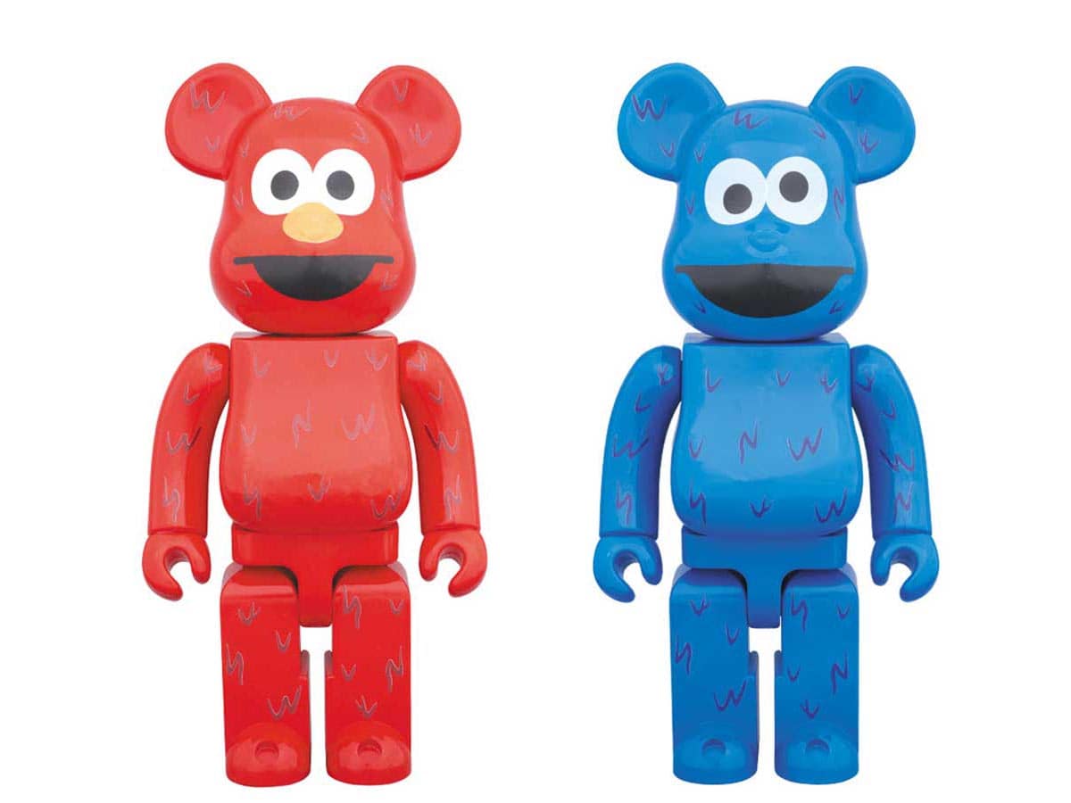 Bearbrick Cookie Monster 400% Blue - US