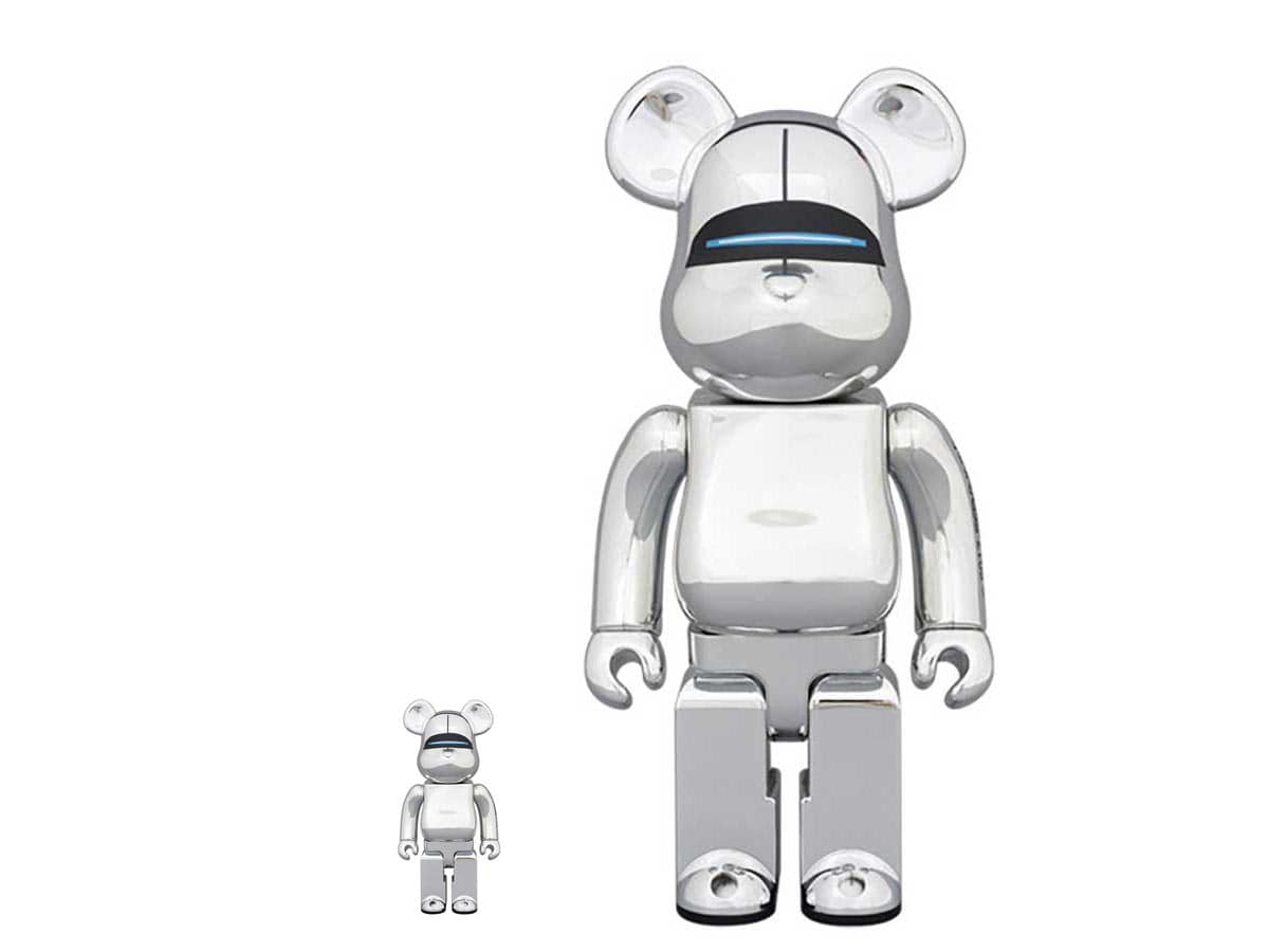 Be@rbrick (Medicom) Be@rbrick Hajime Sorayama Sexy Robot Chrome 100% & 400% Set