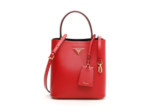 Buy Medium Saffiano Leather Prada Panier Bag Red at Sasom – Authentic and Ready to Ship