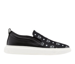Buy MCM Slip On Sneakers In Visetos Black at Sasom – Authentic and Ready to Ship