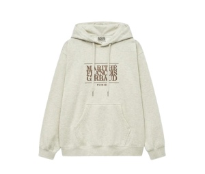 Buy Marithe Francois Girbaud Classic Logo Embroidery Hoodie Brushed Oatmeal at Sasom – Authentic and Ready to Ship