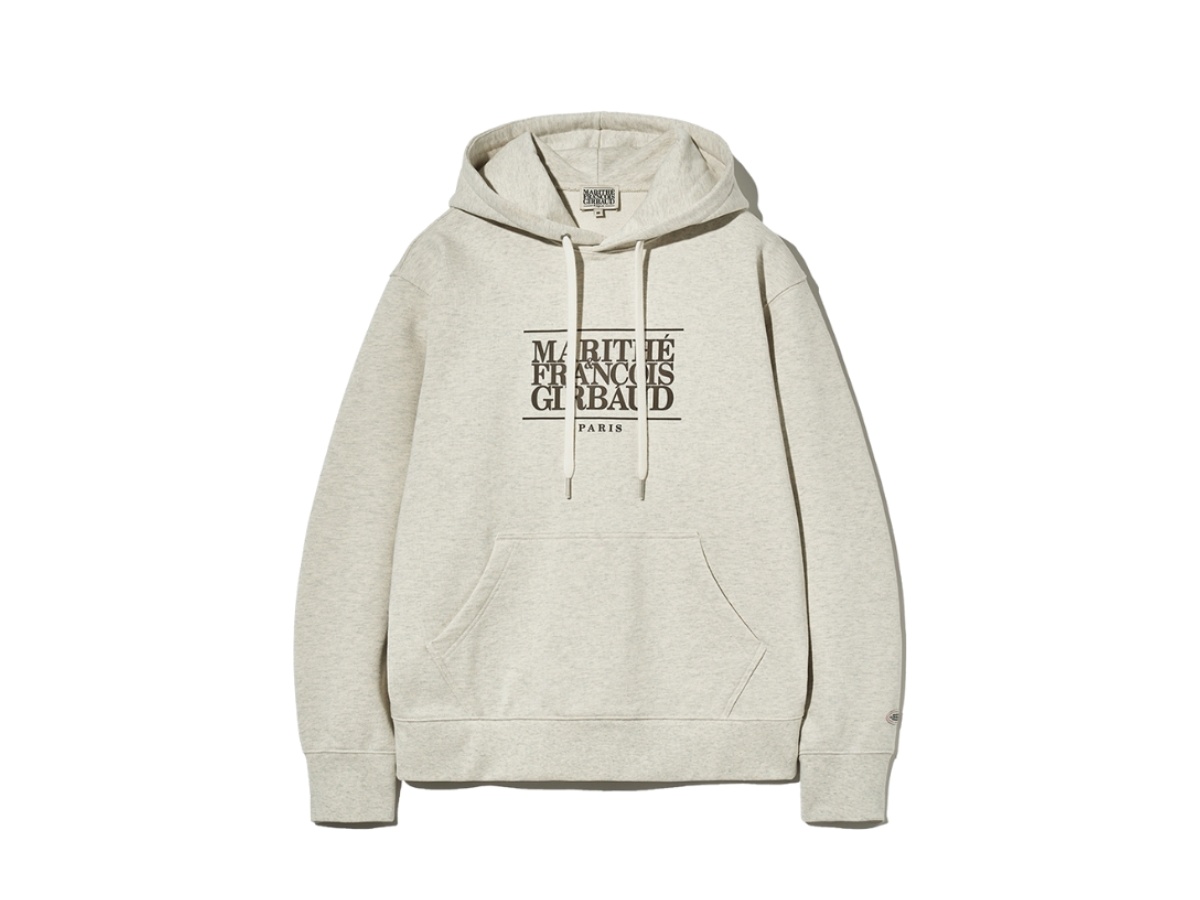 アウターその他 Marithe + Francois Girbaud NEW CLASSIC LOGO HOODIE oatmeal Marithe Francois Girbaud Classic Logo Hoodie Oatmeal