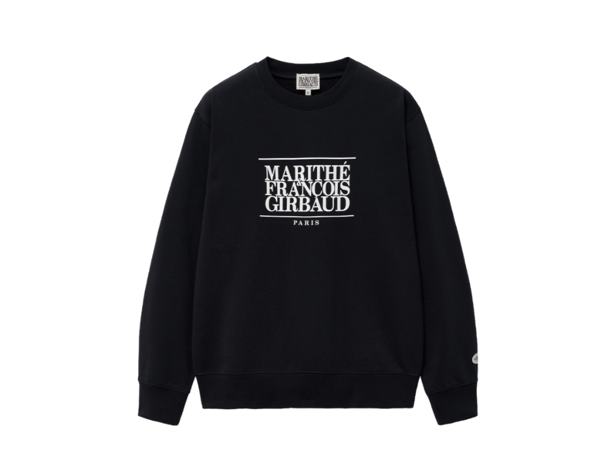 Marithe Francois Girbaud Classic Logo Sweatshirt Black