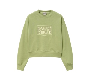 Marithe Francois Girbaud W Classic Logo Crop Sweatshirt