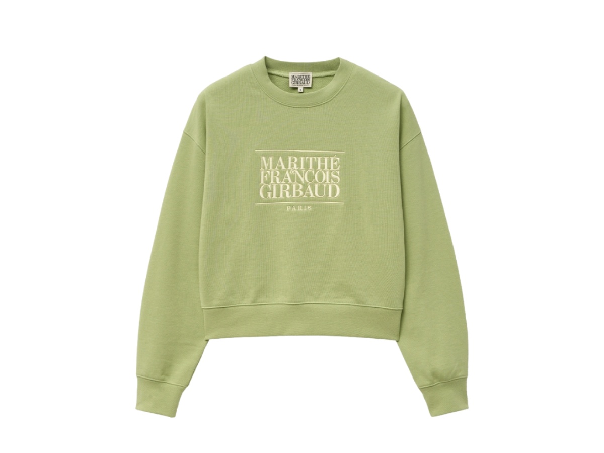 Marithe Francois Girbaud W Classic Logo Crop Sweatshirt