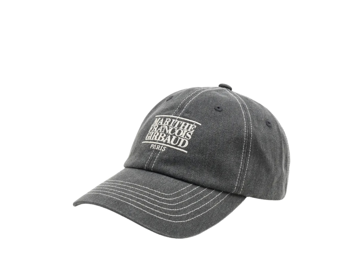 Marithe Francois Girbaud Stitch Small Classic Logo Cap Black