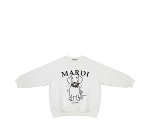 Buy Mardi Mercredi Exclusive Sweatshirt Raglan Swing The Tail Ddanji Flower Necklace White Tangerine Multicolor (Women's) at Sasom – Authentic and Ready to Ship