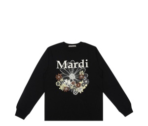 Buy Mardi Mercredi Tshirt Long Sleeve Flowermardi Jardin Black Ivory at Sasom – Authentic and Ready to Ship