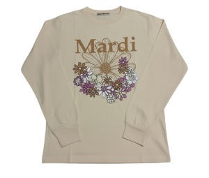 Buy Mardi Mercredi  Tshirt Long Sleeve Flowermardi Jardin Butter Peanut (W) at Sasom – Authentic and Ready to Ship