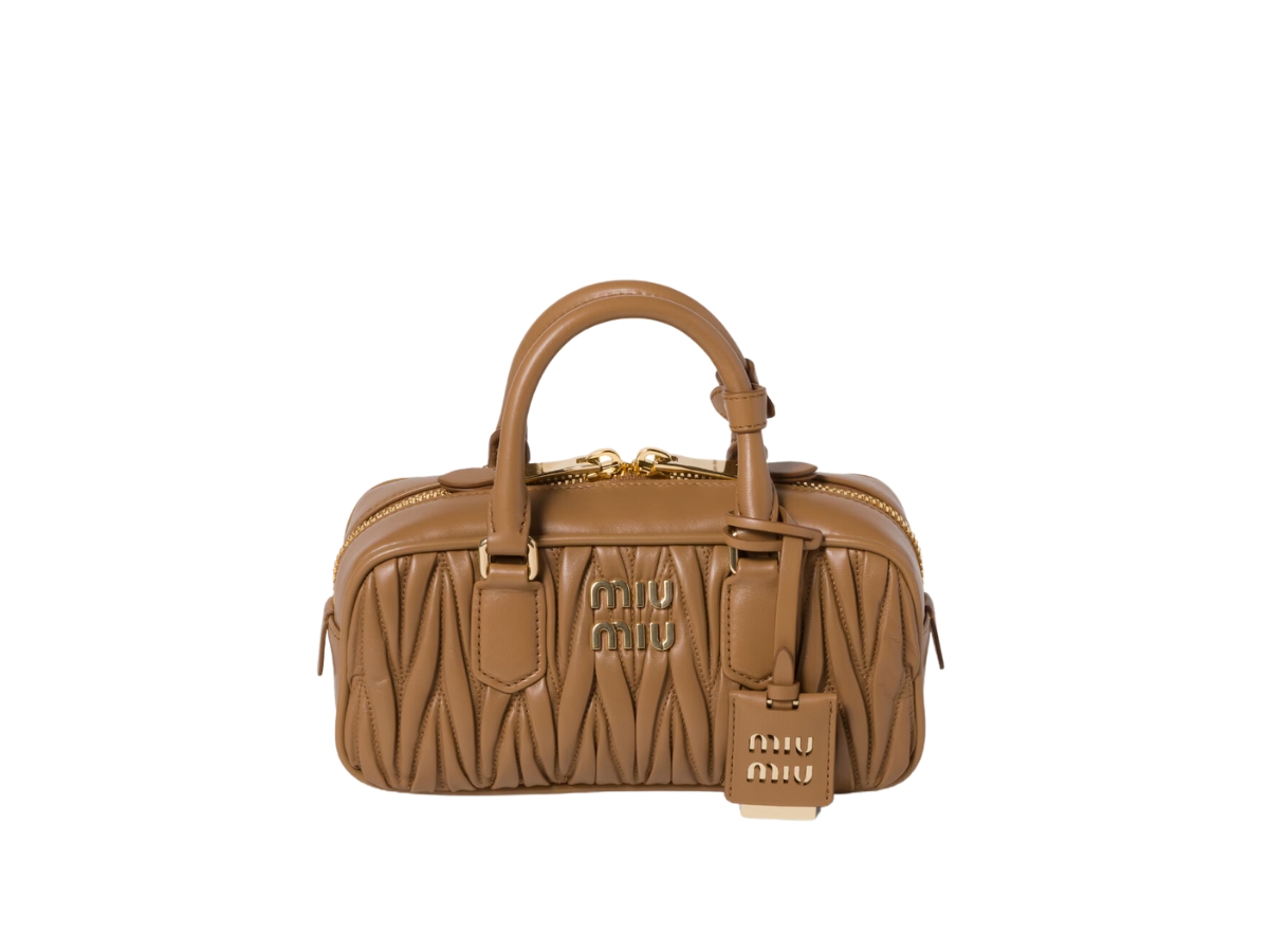 Miu Miu Arcadie Matelassé Nappa Leather Bag 22CM With Metal