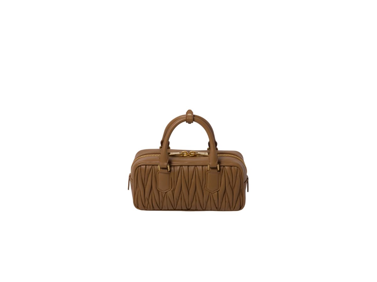 MIU MIU | ARCADIE MATELASSE CARAMEL NAPPA LEATHER BAG バッグ Caramel Arcadie Matelassé Nappa Leather Bag | Miu Miu