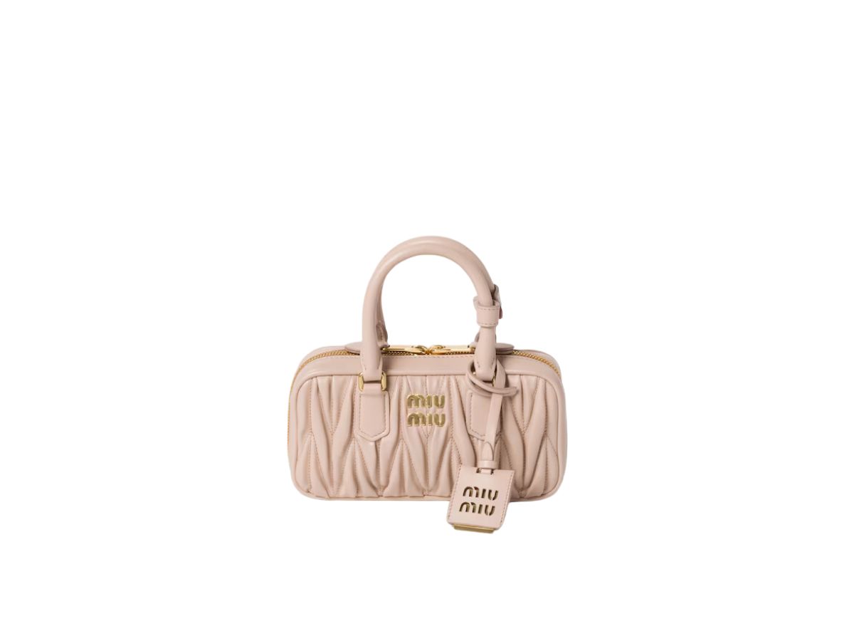 Miu Miu Arcadie Matelassé Nappa Leather Mini-Bag With Gold