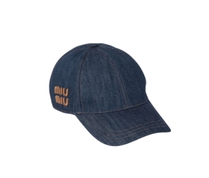 Buy Miu Miu Denim Baseball Cap With Miu Miu Cruise Logo Blue Tobacco at Sasom – Authentic and Ready to Ship