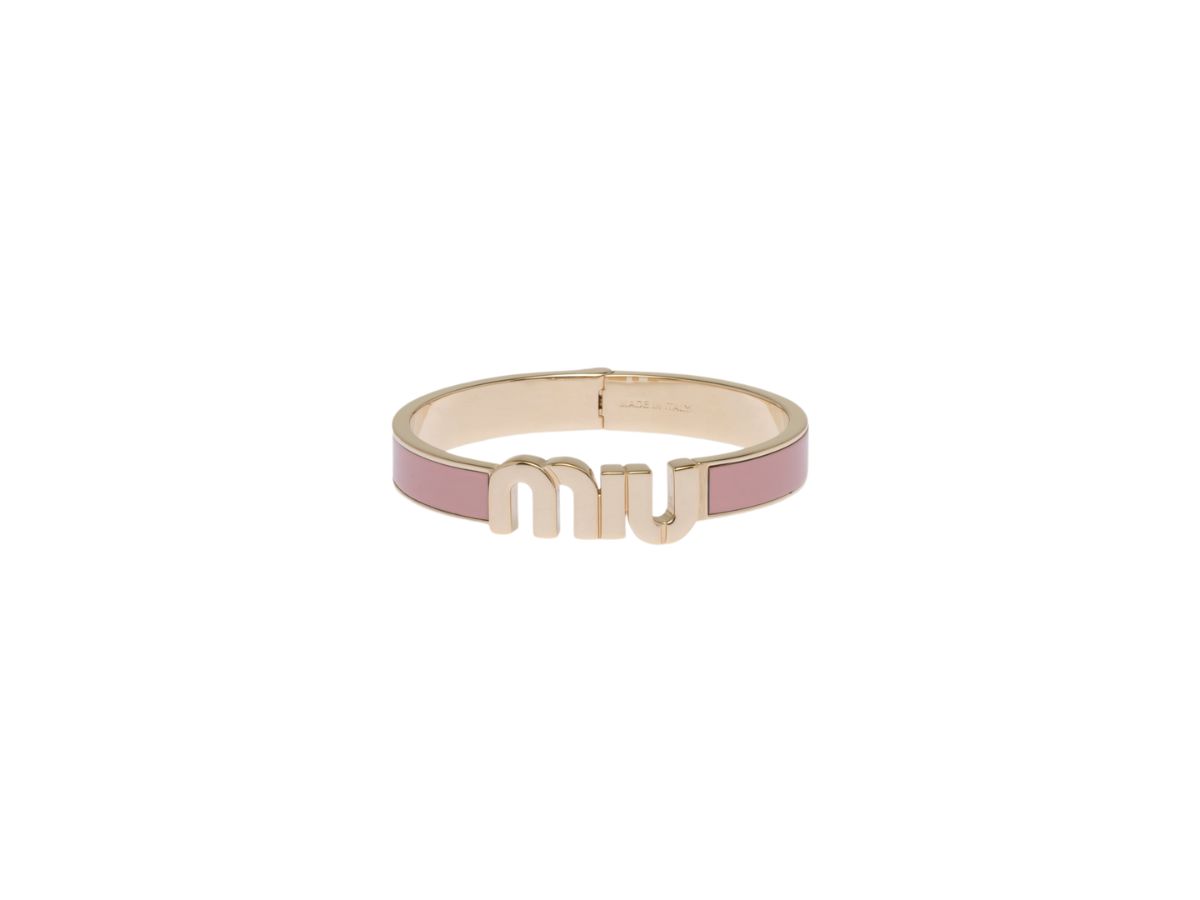 MIU MIU ブレスレット ENAMELED L BRACELET Miu Miu Enameled metal bracelet | REVERSIBLE