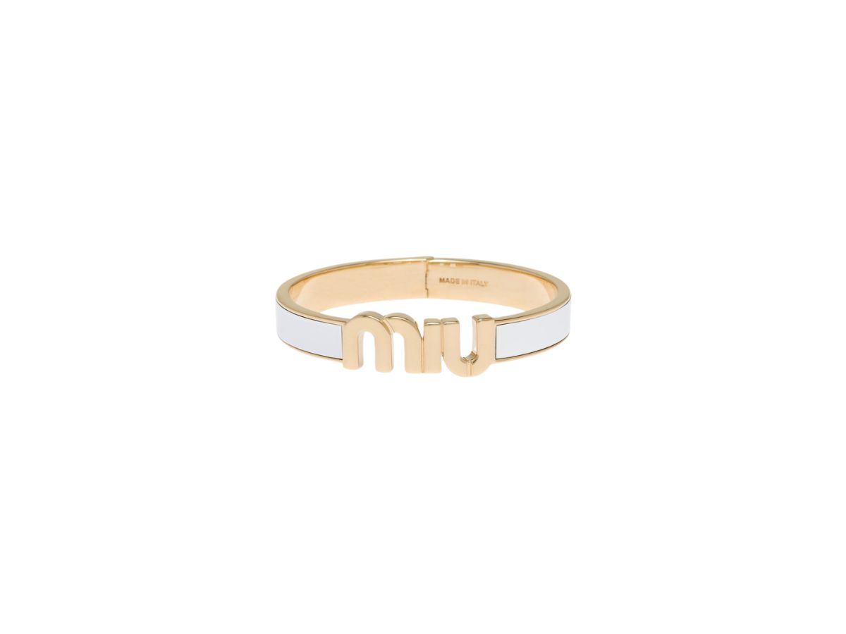 MIU MIU ブレスレット ENAMELED L BRACELET miu ミュウミュウ MIU ブレスレット ENAMELED METAL BRACELET