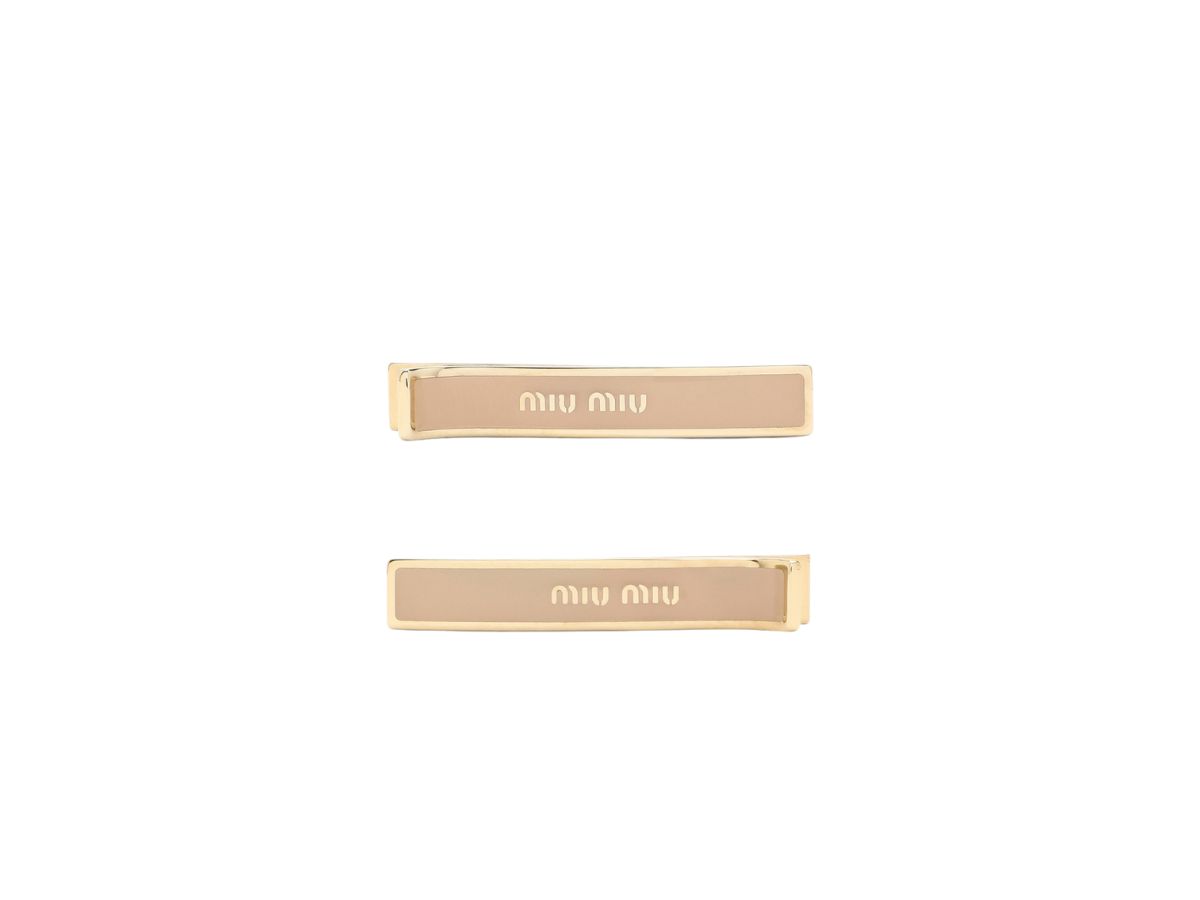 ヘアアクセサリー MiuMiu 24FW Miu Miu 5JF136 2F6T F0002 Enamel l Hair Clip Women's Enamelled metal hair clip | MIU MIU | 24S