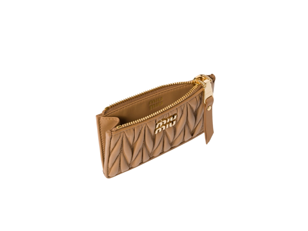[MiuMiu] Small Leather Zipper Card Holder - ☆送料込☆ Card holder with zipper MIU MIU | Blondie Shop