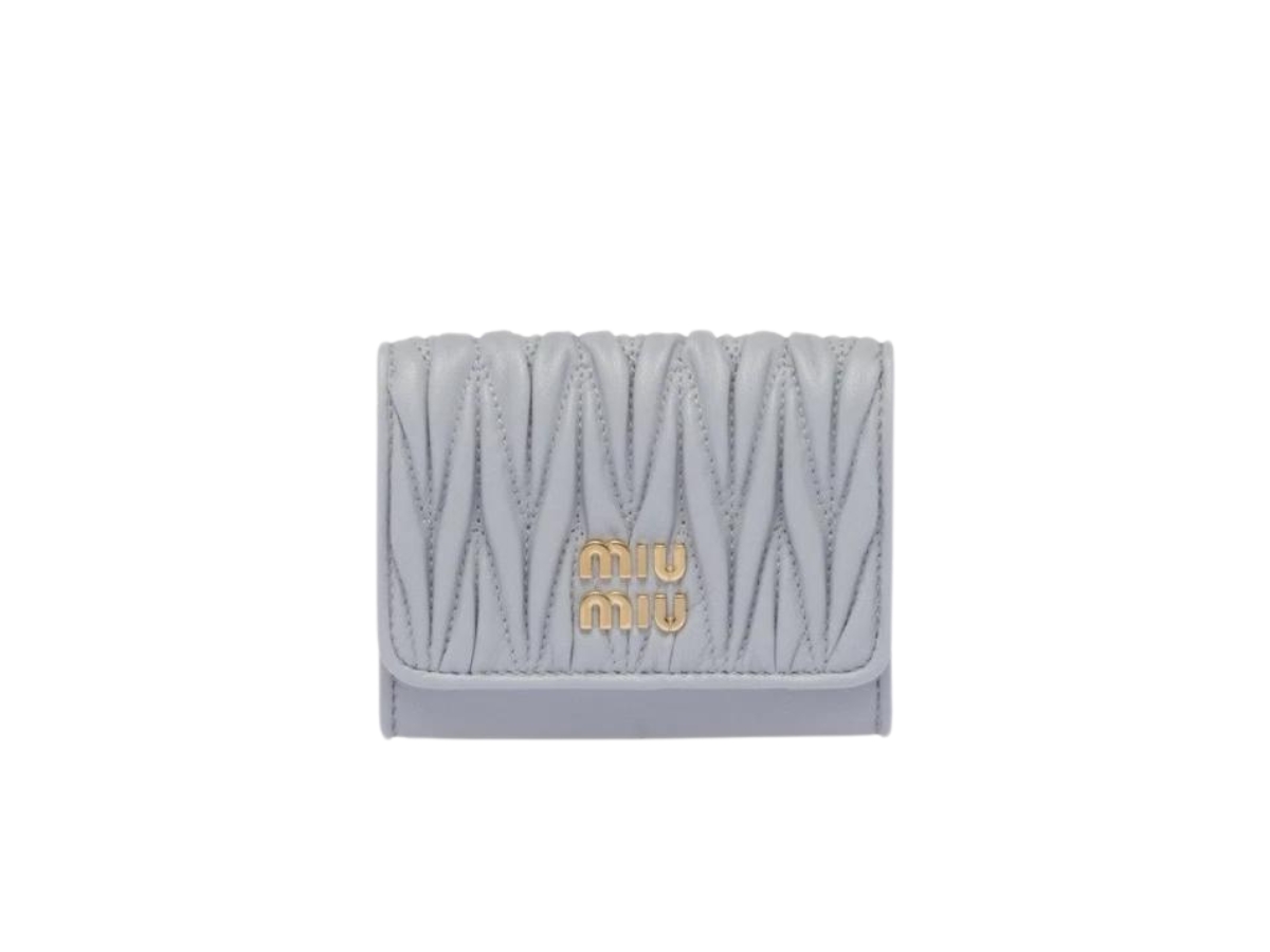 Miu Miu Matelasse Nappa Leather Pocket Card Holder