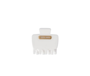 Buy Miu Miu Plexiglas Claw Clip With Visible Logo White at Sasom – Authentic and Ready to Ship
