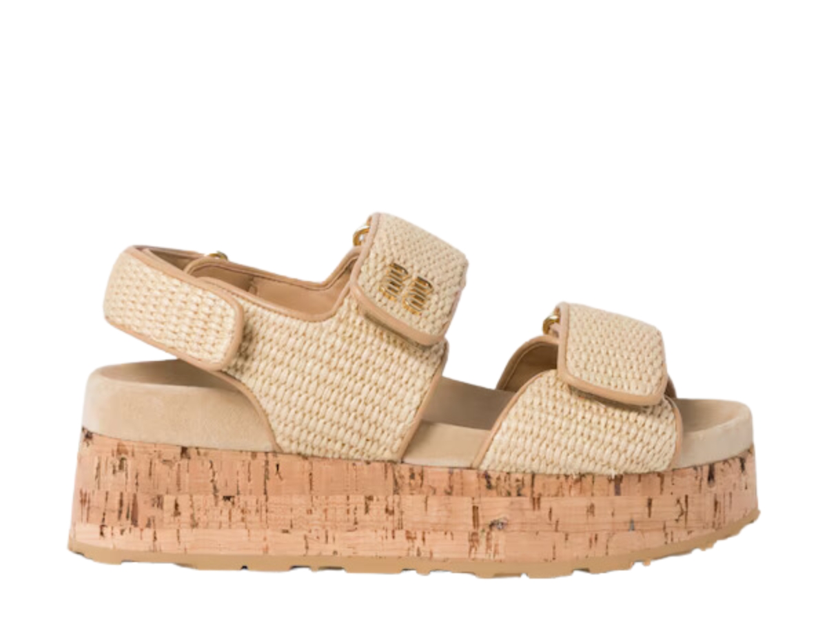 Miu Miu｜SANDALS (5XX636 3LOR F0018) Woven sandals | Miu Miu | OTTODISANPIETRO