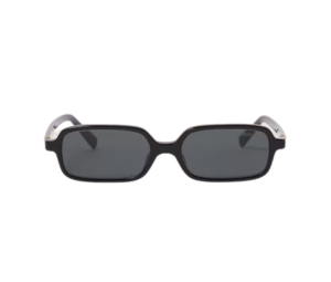 Miu Miu Regard Sunglasses In Black Recycled Bio-Acetate Frame With Slate Gray Lenses