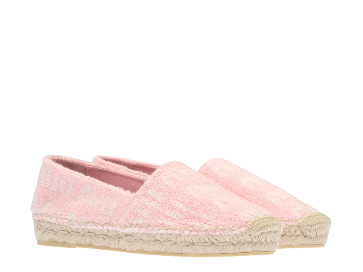 送料/関税込【MIUMIU】TERRY CLOTH ESPADRILLE Buy & Sell Miu Miu Terry Cloth Espadrilles Pink Work | SASOM