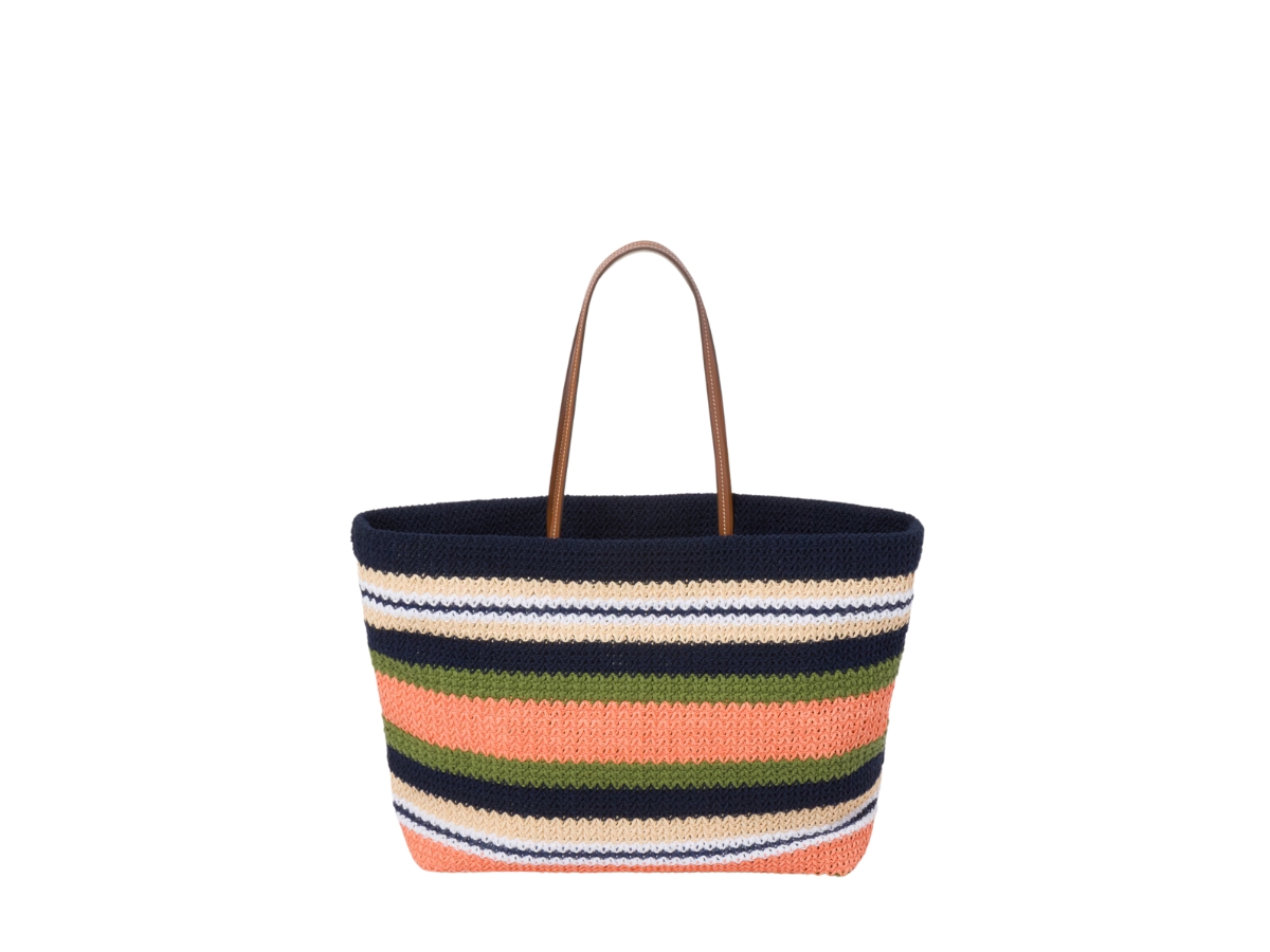 Miu Miu Woven Fabric Tote Bag In Blue-Eder-Tulip Woven
