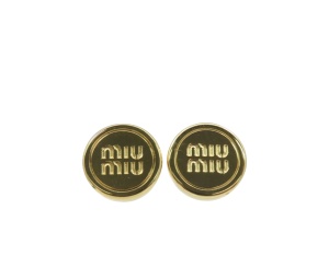 Buy Miu Miu Metal Earrings Gold at Sasom – Authentic and Ready to Ship