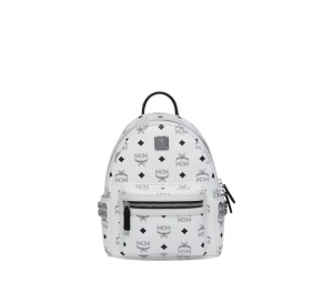Buy MCM Stark Side Studs Backpack White at Sasom – Authentic and Ready to Ship