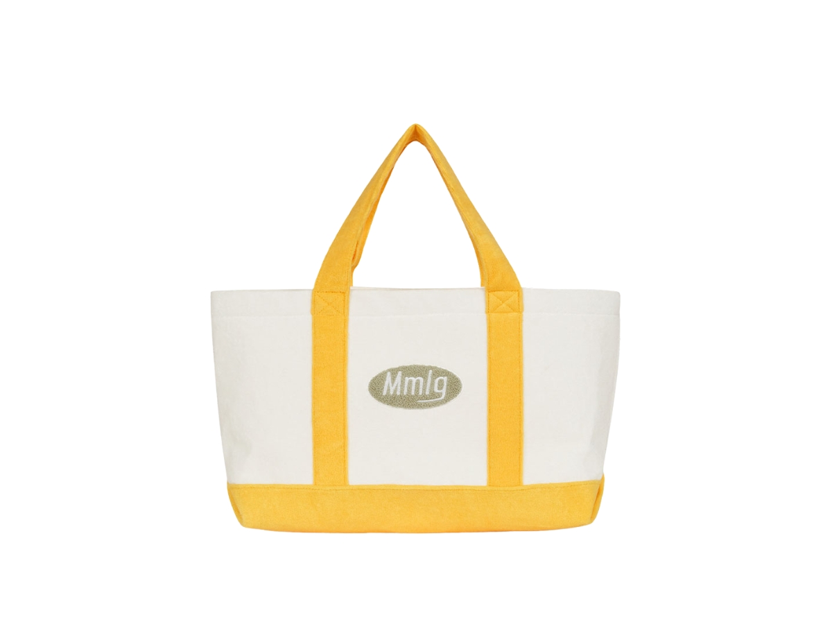 ★TOUT Y EST★ Mmlg TERRY TOTE BAG IVORY YELLOW MMLGBD1A023 Mmlg Terry Tote Bag Ivory Yellow Shop Authentic at SASOM