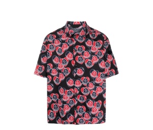 Buy Moncler Heart Logo-Print Cotton Shirt Black Red at Sasom – Authentic and Ready to Ship